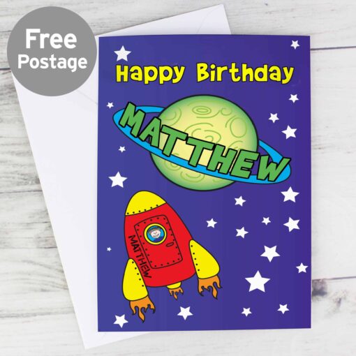 (product) Personalised Space Card