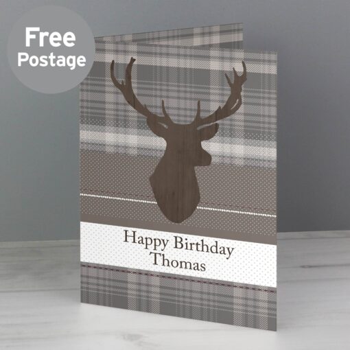 (product) Personalised Highland Stag Card