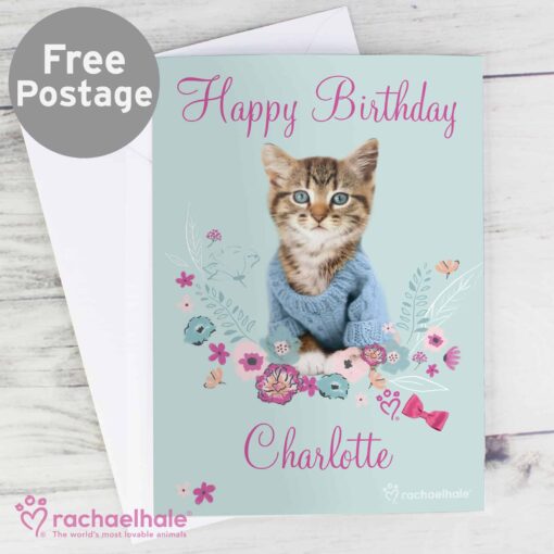 (product) Personalised Rachael Hale Cute Kitten Card