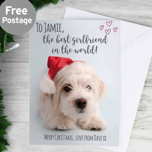 (product) Personalised Rachael Hale Terrier Christmas Card
