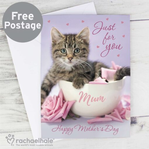 (product) Personalised Rachael Hale 'Just for You' Kitten Card