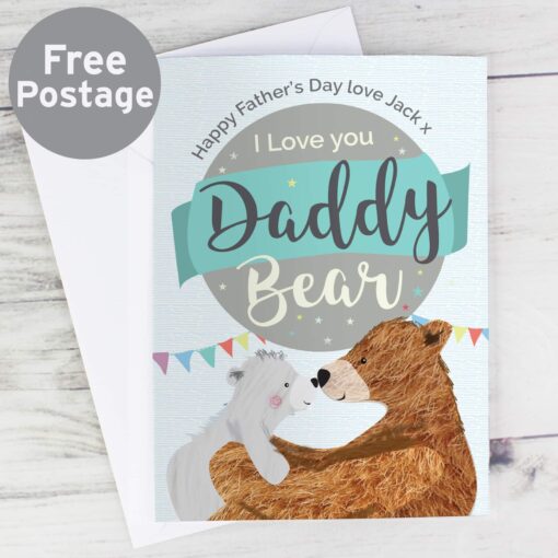 (product) Personalised Daddy Bear Card