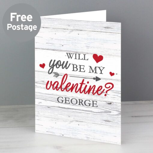 (product) Personalised Be My Valentine Card