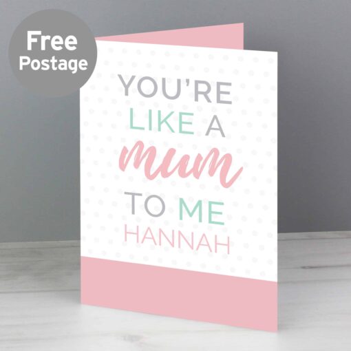 (product) Personalised 'You're Like a Mum to Me' Card