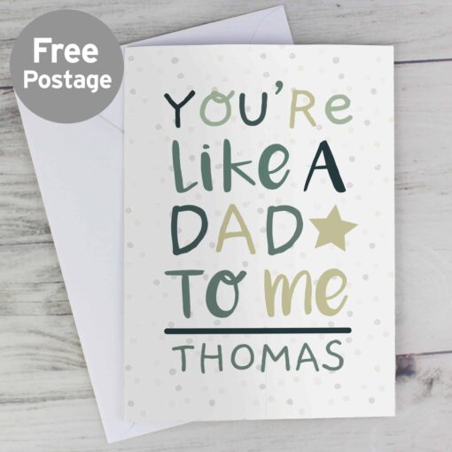 (product) Personalised 'You're Like a Dad to Me' Card