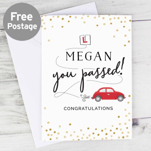 (product) Personalised Passed Driving Test Card