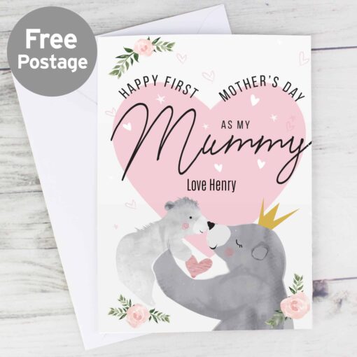 (product) Personalised 1st Mother's Day Mama Bear Card