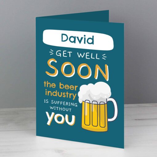 (product) Personalised Get Well Soon Card