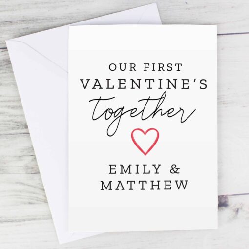 (product) Personalised Our 1st Valentine's Day Card