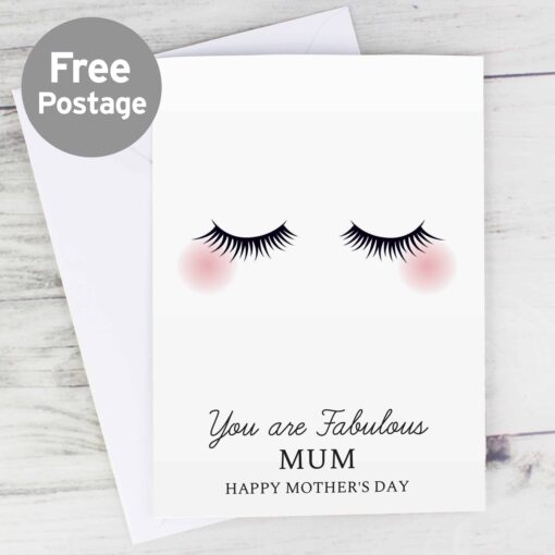 (product) Personalised Eyelashes Card