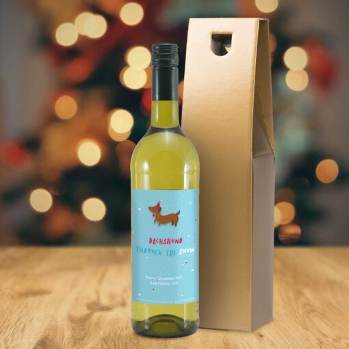 (product) HotchPotch Dachshund Through The Snow White Wine