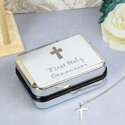 (product) 1st Holy Communion Cross Necklace