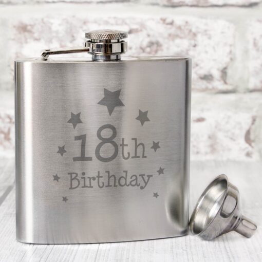 (product) 18th Birthday Hip Flask