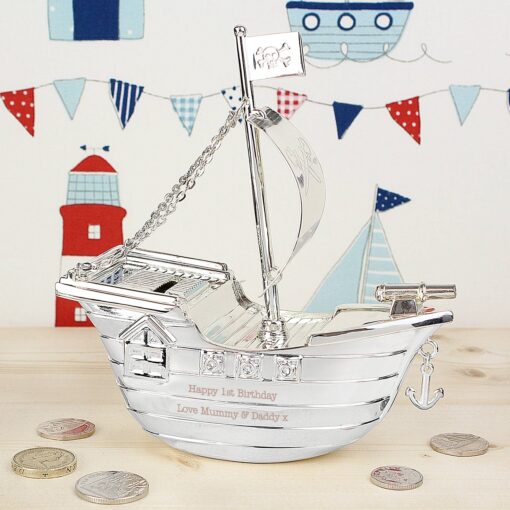 (product) Personalised Pirate Ship Money Box