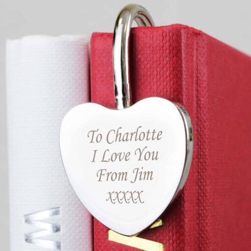 (product) Personalised Silver Heart Bookmark