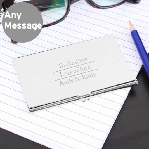 (product) Personalised Classic Business Card Holder