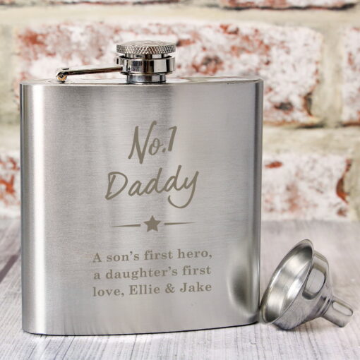 (product) Personalised No.1 Hip Flask