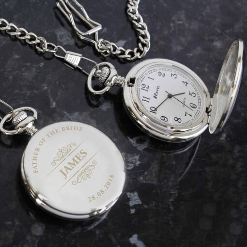 (product) Personalised Classic Pocket Fob Watch