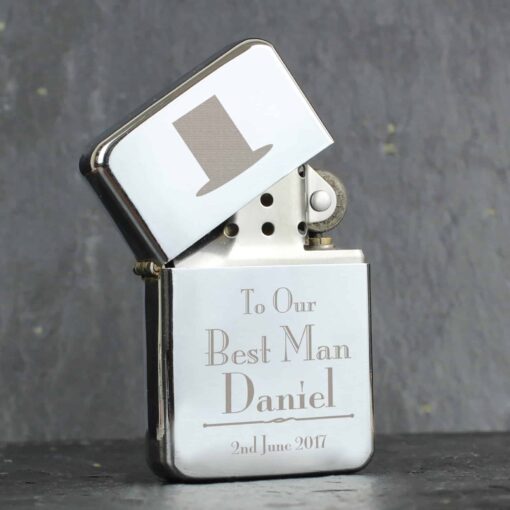 (product) Personalised Decorative Wedding Best Man Lighter