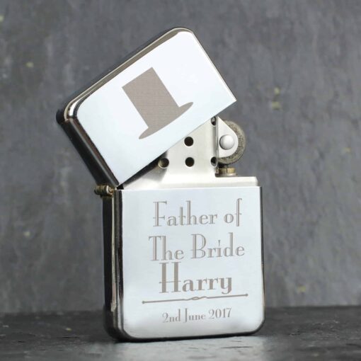 (product) Personalised Decorative Wedding Father of the Bride Lighter