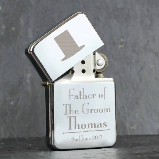 (product) Personalised Decorative Wedding Father of the Groom Lighter
