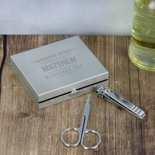 (product) Personalised Handsome Hands Manicure Set