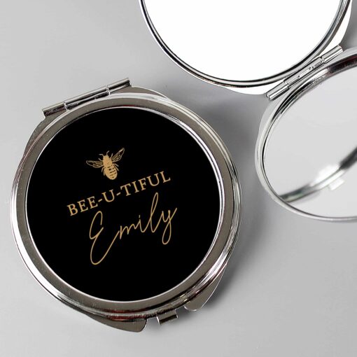 (product) Personalised Bee-u-tiful Compact Mirror
