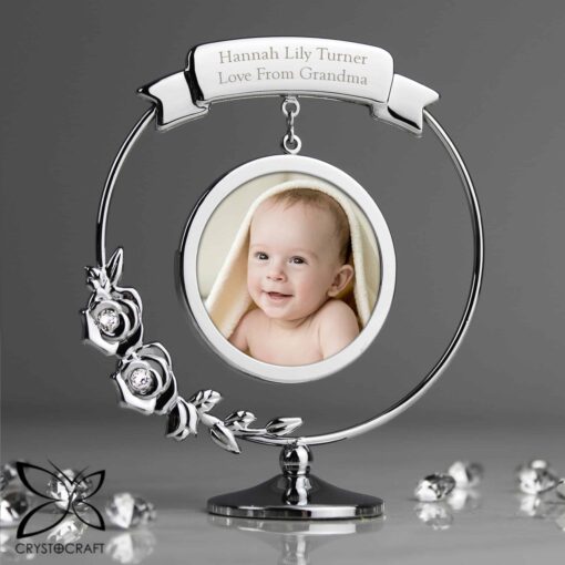 (product) Personalised Crystocraft Photo Frame Ornament
