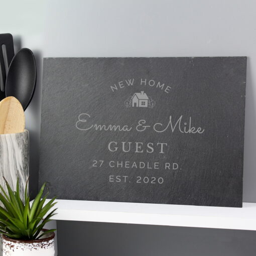 (product) Personalised New Home Slate Placemat