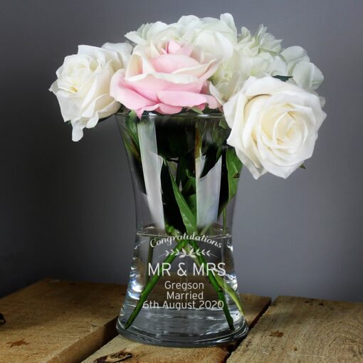 (product) Personalised Classic Glass Vase