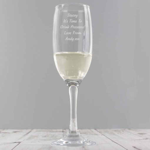 (product) Personalised Any Message Prosecco Flute