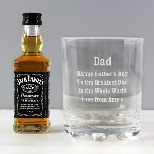 (product) Personalised Tumbler and Whiskey Miniature Set