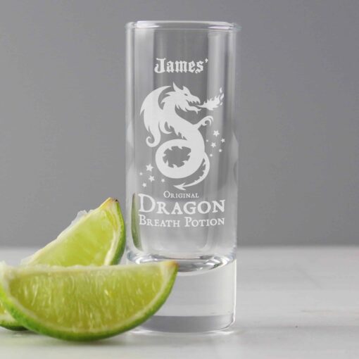 (product) Personalised Dragon Breath Potion Shot Glass