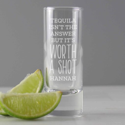 (product) Personalised 'Worth A Shot' Shot Glass