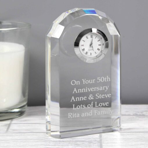 (product) Personalised Crystal Clock