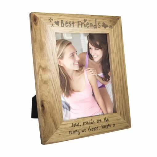 (product) Personalised Best Friends 5x7 Wooden Photo Frame