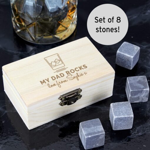 (product) Personalised On The Rocks Cooling Stones