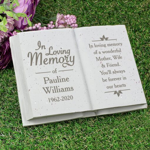 (product) Personalised In Loving Memory Memorial Book