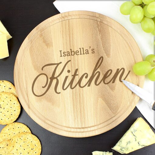 (product) Personalised Kitchen Round Chopping Board