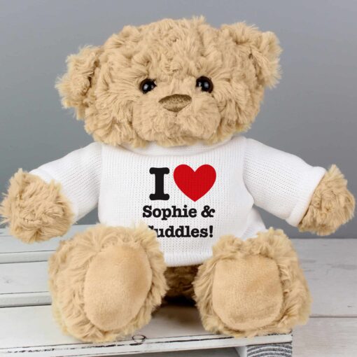 (product) Personalised I HEART Teddy Bear