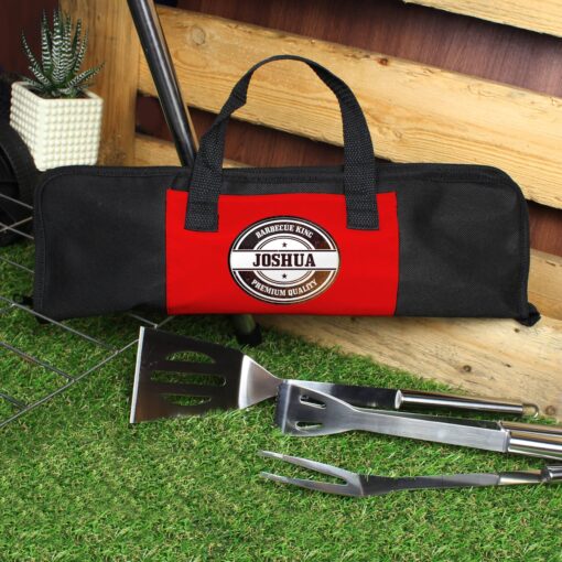 (product) Personalised Stamp Stainless Steel BBQ Kit