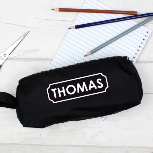 (product) Personalised Black Pencil Case
