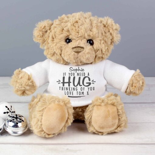 (product) Personalised If You Need A Hug Teddy Bear