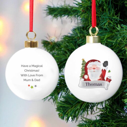 (product) Personalised Santa Claus Bauble