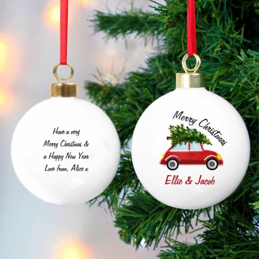 (product) Personalised 'Driving Home For Christmas' Bauble