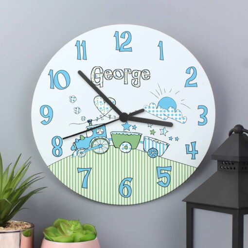 (product) Personalised Whimsical Train Clock