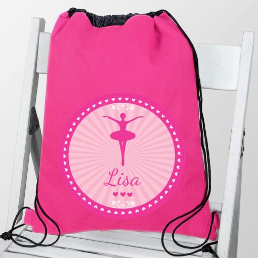 (product) Personalised Ballerina School & Dance Bag