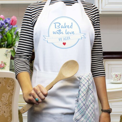 (product) Personalised Baked With Love Apron