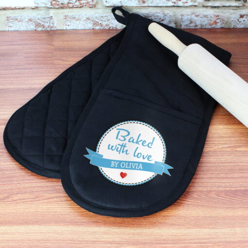 (product) Personalised Baked With Love Oven Glove
