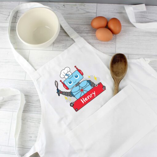 (product) Personalised Robot Children's Apron